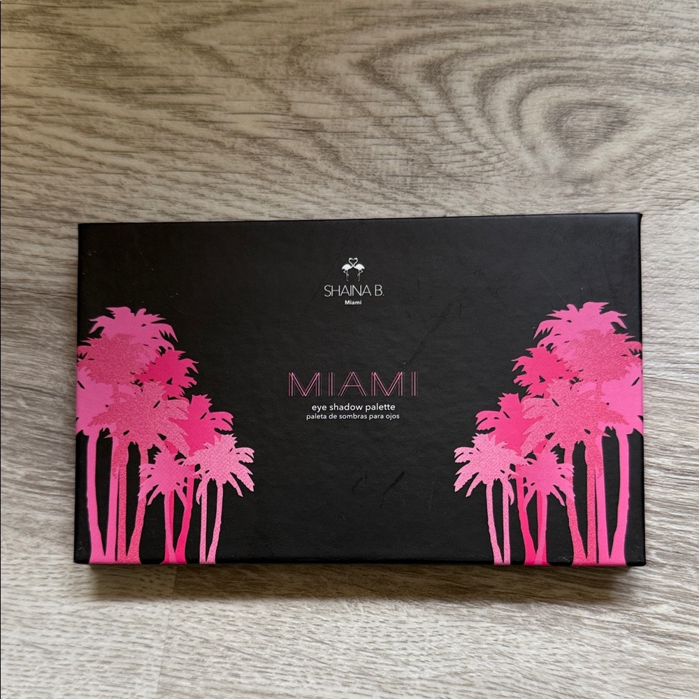 Shaina B Miami Eyeshadow Palette - Vibrant Pink and Black